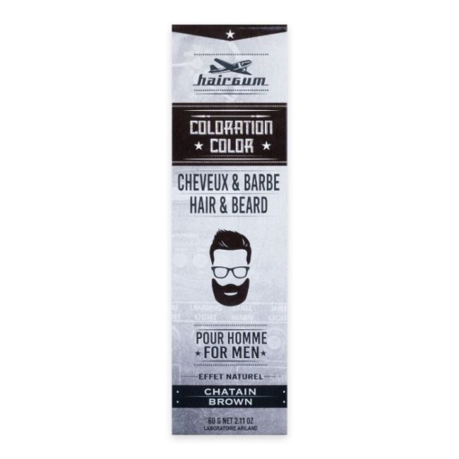 Coloração para Cabelo e Barba Castanho Nº4 Hairgum 60 GR