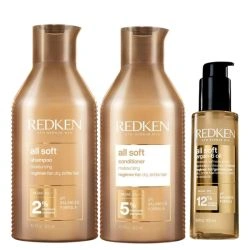 Trio nourrissant cheveux secs All Soft Redken 