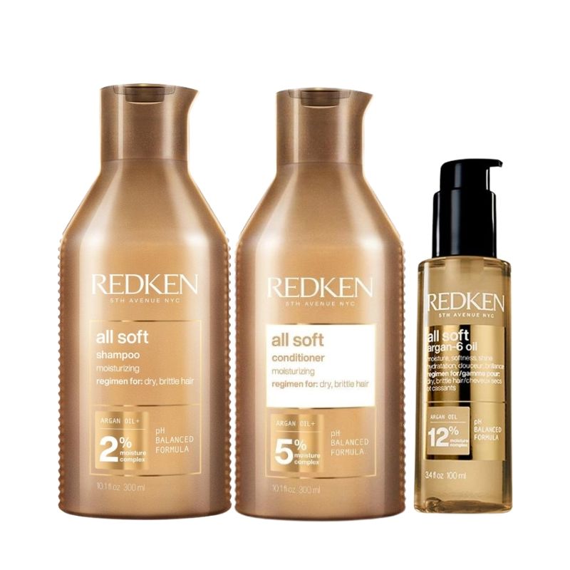 copy ofDuo hidratante para cabelos secos All Soft Redken 2x300ML