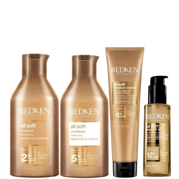 Routine nutrition intense cheveux secs All Soft Redken
