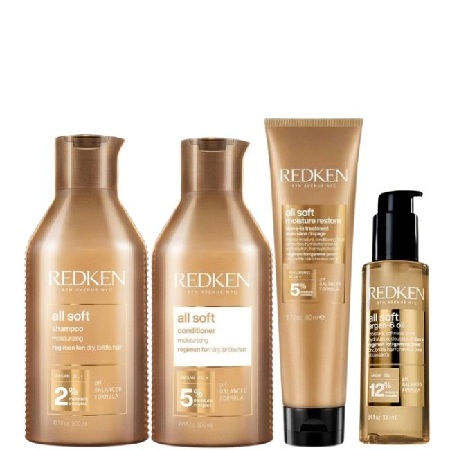 Routine nutrition intense cheveux secs All Soft Redken