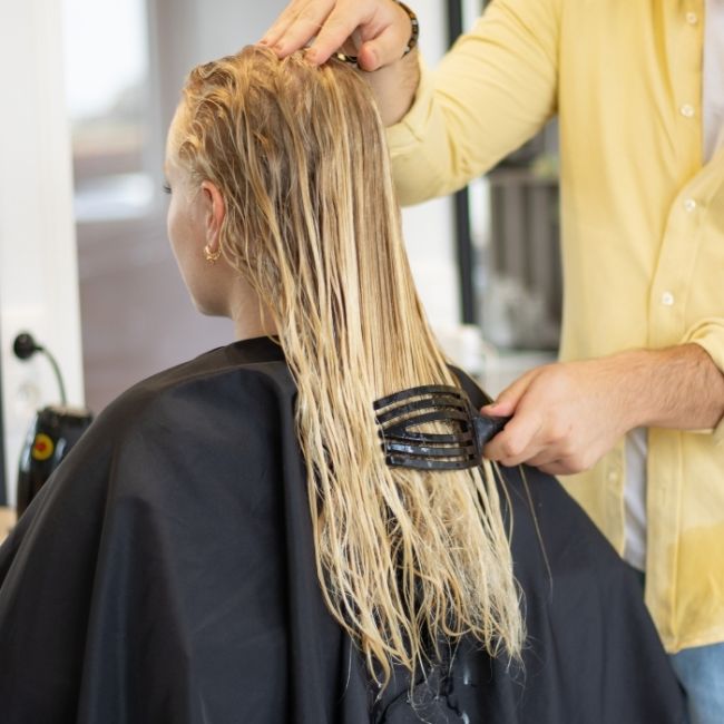 Brosse Fingerbrush Care Iconic Double poils black taille M Olivia Garden