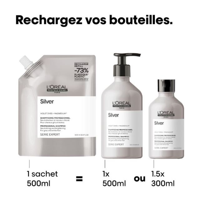 Recharge shampooing Silver L'Oréal Professionnel 500ml