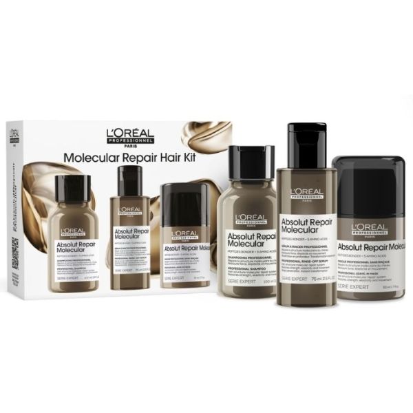 Coffret mini trio Absolut Repair Molecular L'Oréal Professionnel
