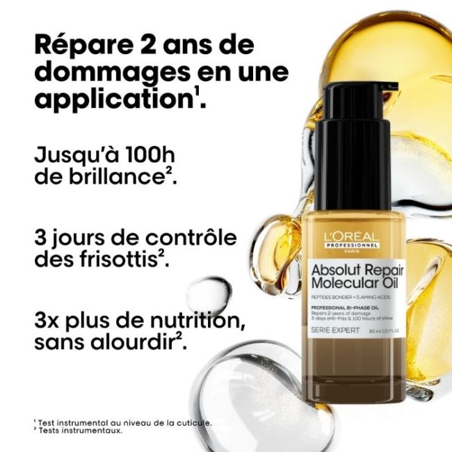 Reparierende Bi-Phase-Öl Absolut Repair Molecular L'Oréal Professionnel 30ML