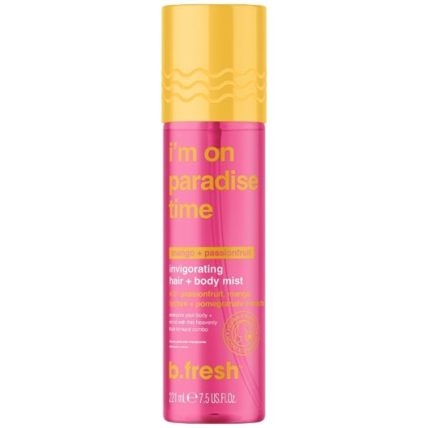 Brume parfumée énergisante I'm On Paradise Time B.FRESH 221ml