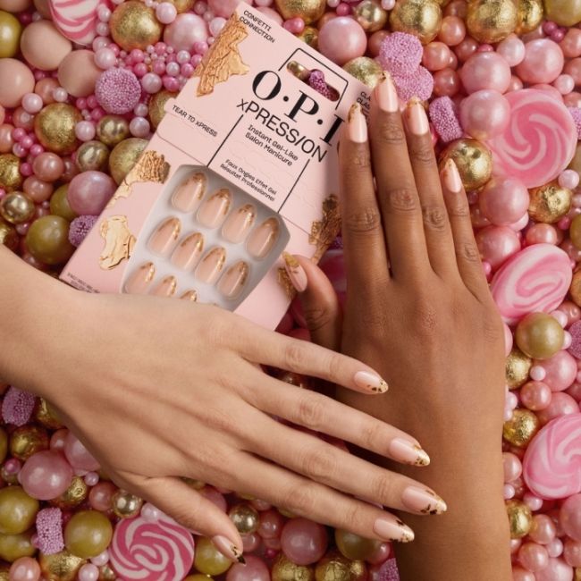 OPI Faux-ongles xPRESS/ON Good Enough To Treat Confetti Connection
