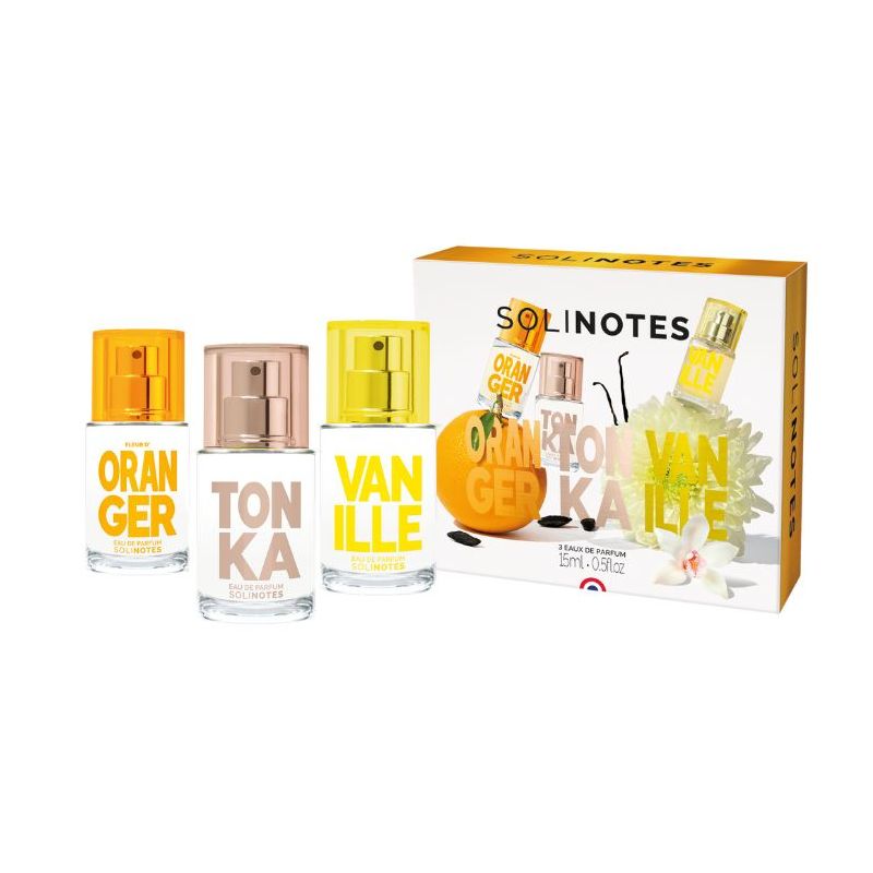 Coffret Trio Fleur d'Oranger, Tonka, Vanille 15ml