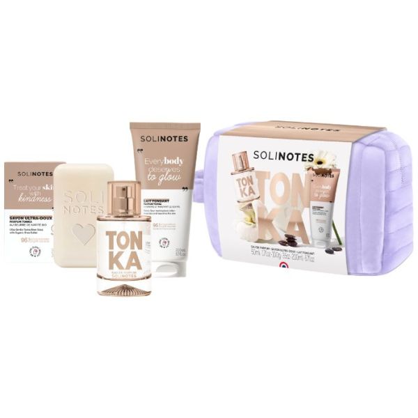 Trousse Tonka Eau de Parfum 50ml + savon 100g + laits corps 200ml Solinotes Trousse Tonka Eau de Parfum 50ml + savon 100g + laits corps 200ml Solinotes