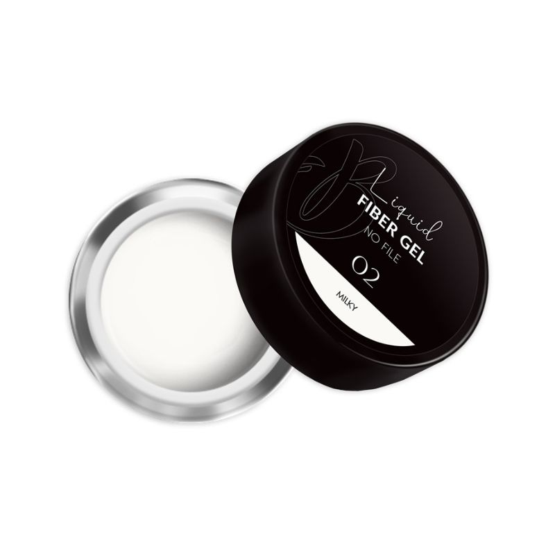 Liquid Fiber Gel No File milky Beautynails 30g