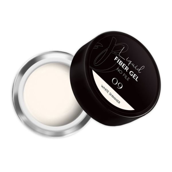 Liquid Fiber Gel No File white shimmer Beautynails 30g Liquid Fiber Gel No File white shimmer Beautynails 30g