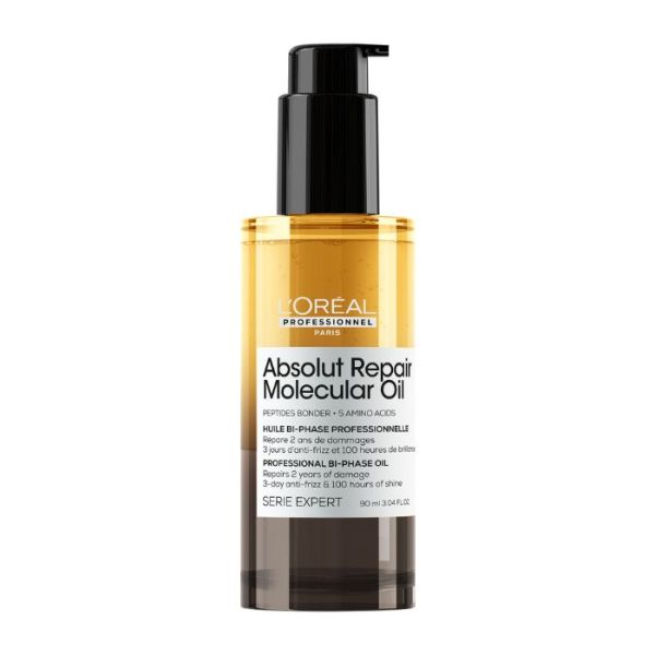 Óleo bifásico reparador Absolut Repair Molecular L'Oréal Professionnel 90ML Óleo bifásico reparador Absolut Repair Molecular L'Oréal Professionnel 90ML