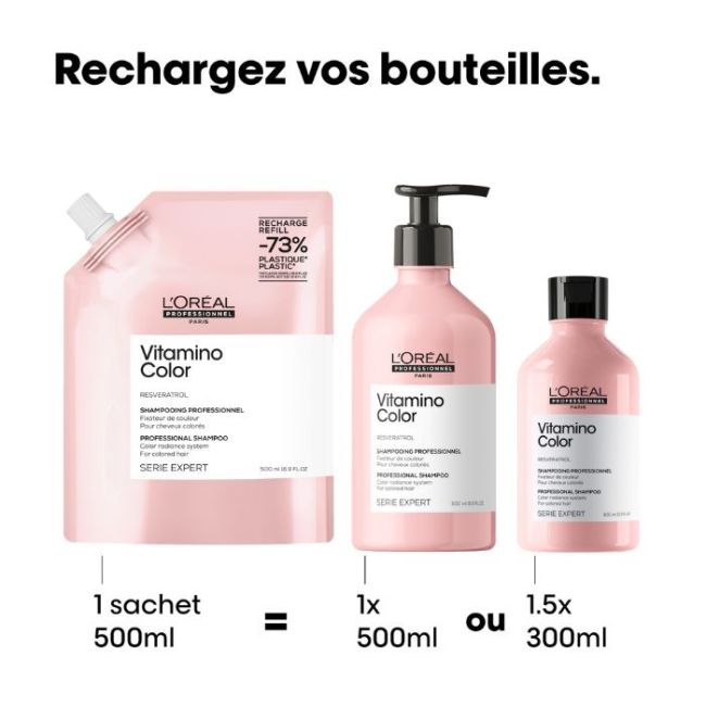 Recarga de champô Vitamino Color L'Oréal Professionnel 500ml
