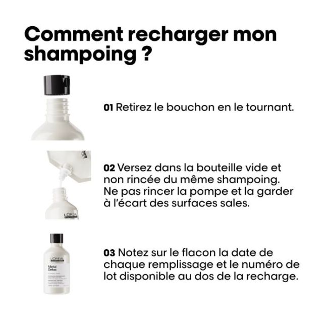 Recarga de shampoo Metal Detox L'Oréal Professionnel 500ml
