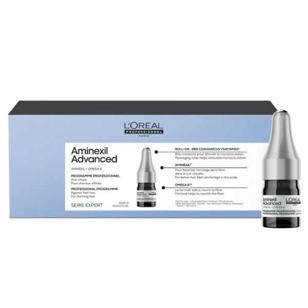 Programma anti-caduta Aminexil Advanced L'Oréal Professionnel 42x6ml Programma anti-caduta Aminexil Advanced L'Oréal Professionnel 42x6ml