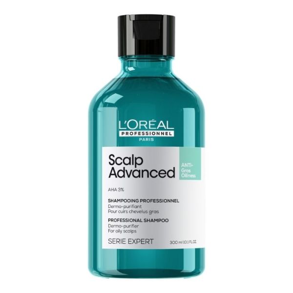 Shampooing purifiant cheveux gras Scalp Advanced L'Oréal Professionnel 300ML Shampooing purifiant cheveux gras Scalp Advanced L'Oréal Professionnel 300ML