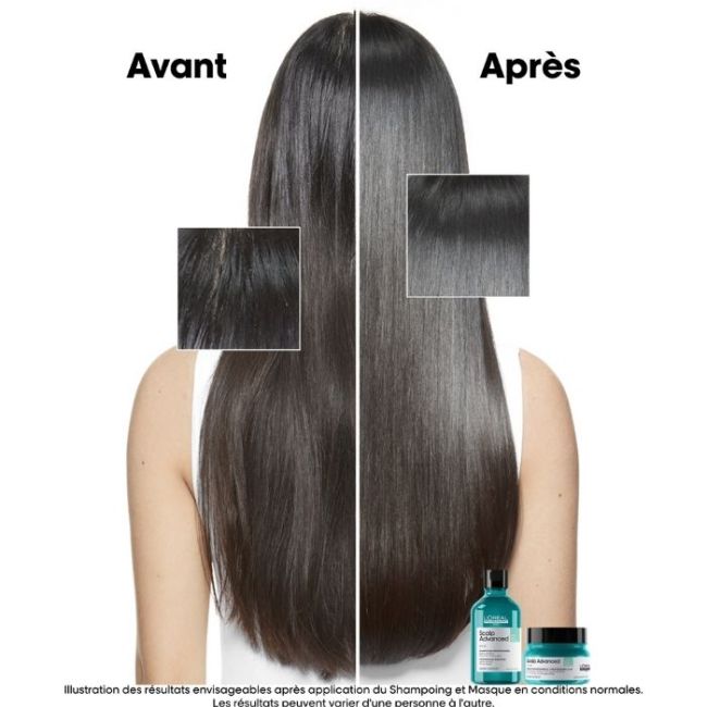 Argile zuiverende 2-in-1 vet haar Scalp Advanced L'Oréal Professionnel 250ML