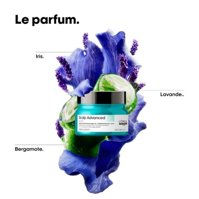 Argile purifiante 2-en-1 cheveux gras Scalp Advanced L'Oréal Professionnel 250ML