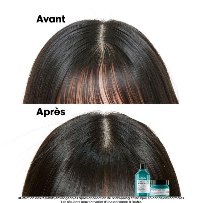 Klei zuiverende 2-in-1 vette hoofdhuid Scalp Advanced L'Oréal Professionnel 500ML