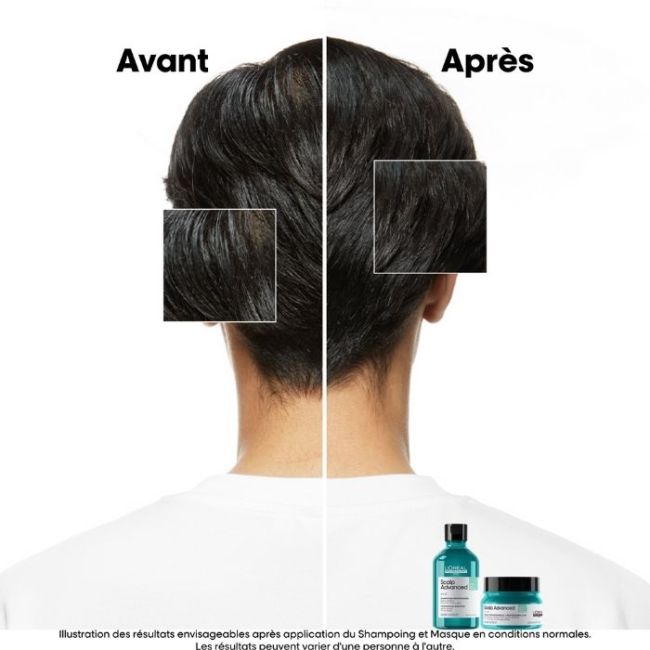Klei zuiverende 2-in-1 vette hoofdhuid Scalp Advanced L'Oréal Professionnel 500ML