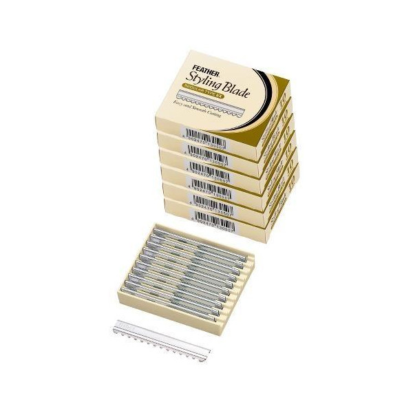Pack of 10 Blades Feather Styling Blade Pack of 10 Blades Feather Styling Blade