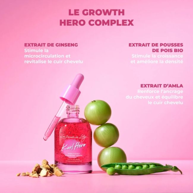 Sérum anti-chute, croissance et densifiant Kurl Hero Les Secrets de Loly 50ml