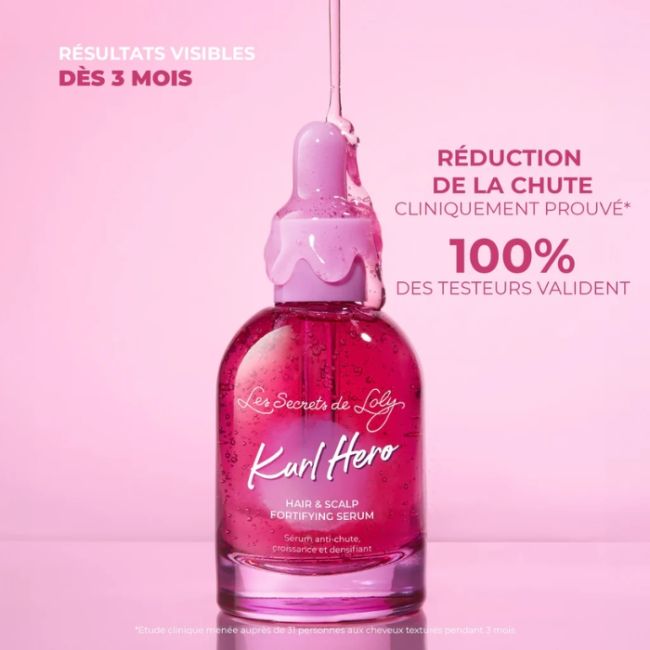 Sérum anti-chute, croissance et densifiant Kurl Hero Les Secrets de Loly 50ml
