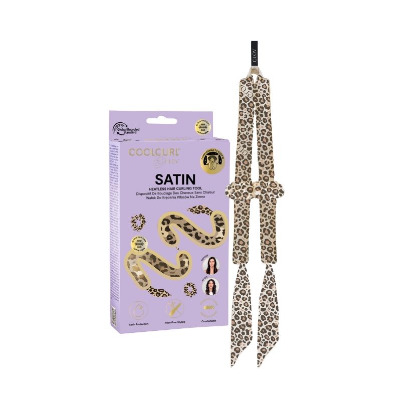GLOV® COOLCURL™ Set à boucler les cheveux sans chaleur Cheetah