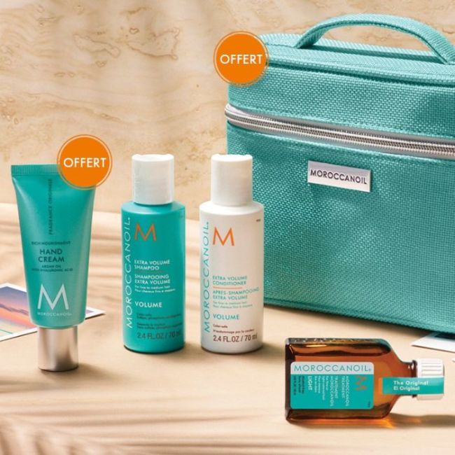 Trousse voyage rituel Volume Moroccanoil