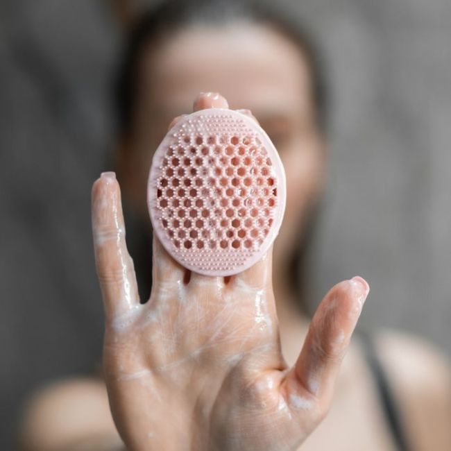 Brosse silicone visage massant & nettoyant Face Wash Glov