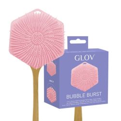 Brosse silicone 3-en-1 lavage & massage corps, cuir chevelu et dos Bubble Burst Glov