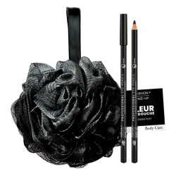 Duschblume mit schwarzem Stift