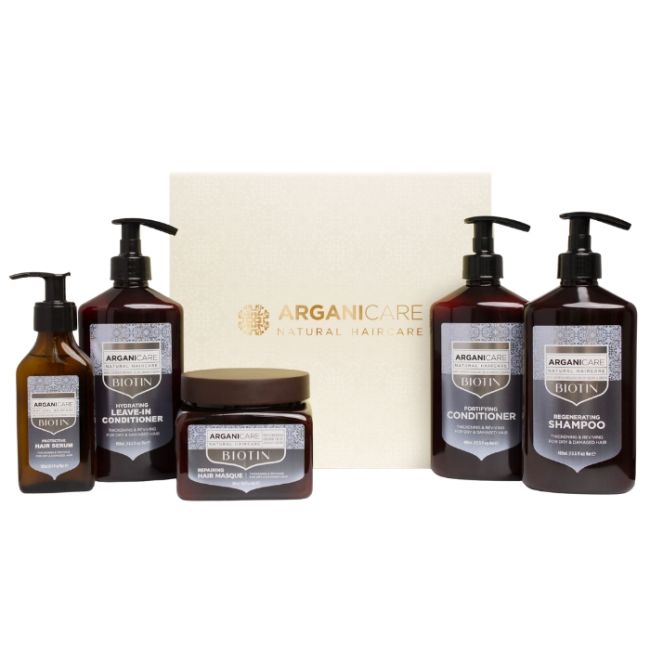 Coffret riparatore rinforzante Biotina 5 trattamenti Arganicare