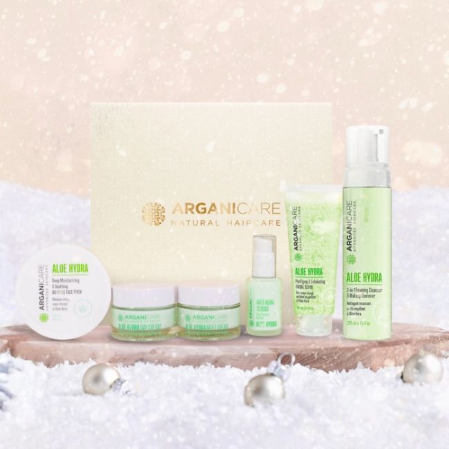 Coffret visage hydratant aloe vera 6 soins Arganicare
