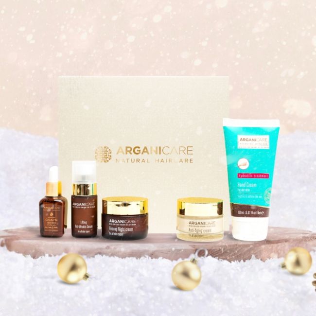 Cofre antiedad con aceite de argán Arganicare 5 tratamientos