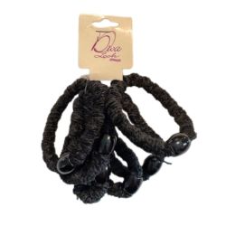 Lot 6 chouchou noir velour Ellepi