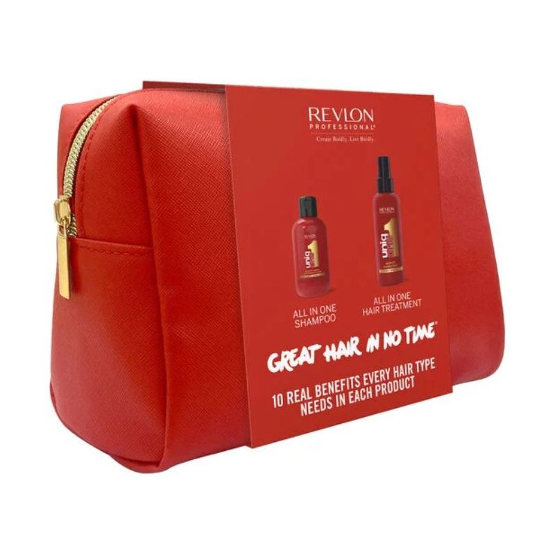 Trousse duo masque spray 10-en-1 et shampooing UniqOne Revlon Trousse duo masque spray 10-en-1 et shampooing UniqOne Revlon