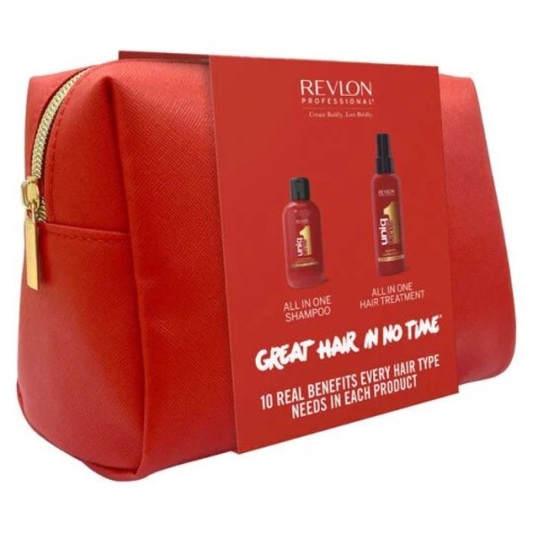 Trousse duo masque spray 10-en-1 et shampooing UniqOne Revlon Trousse duo masque spray 10-en-1 et shampooing UniqOne Revlon
