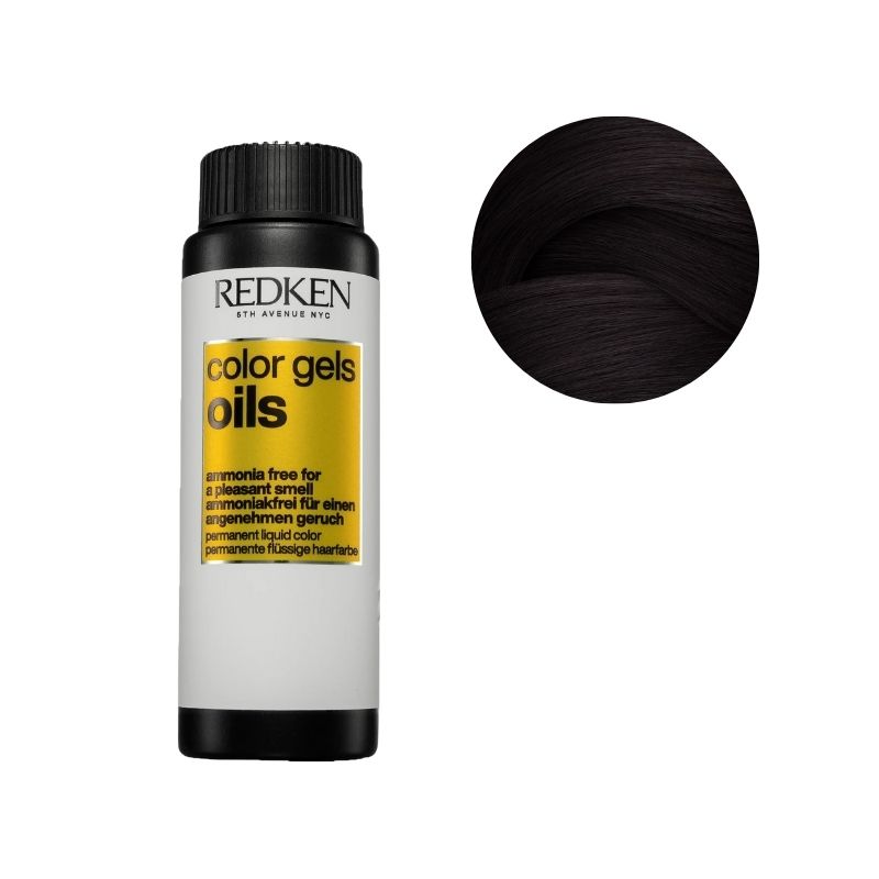 Coloration sans ammoniaque 3NN black coffeeColor Gels Oils Redken 60ML
