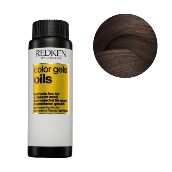 Coloration sans ammoniaque 5N Color Gels Oils Redken 60ML