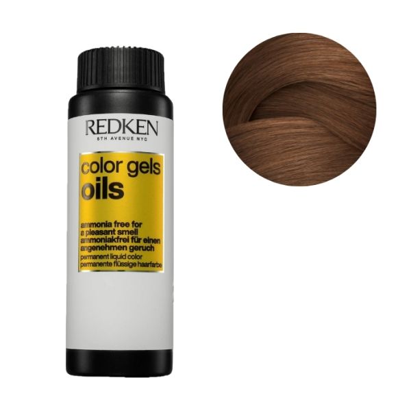 Coloration sans ammoniaque 6GB Color Gels Oils Redken 60ML