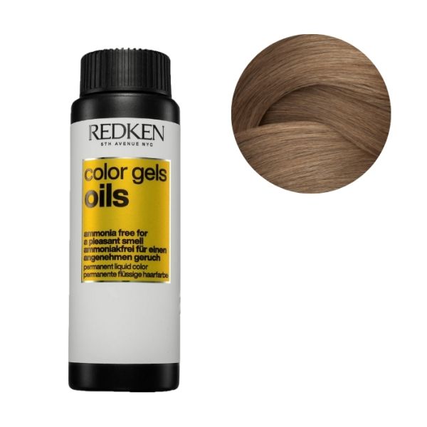 Coloration sans ammoniaque 7N Color Gels Oils Redken 60ML