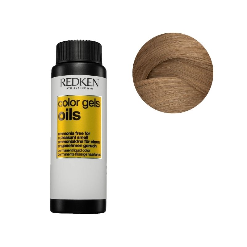 Kleuring zonder ammoniak 8G amandelsuiker Color Gels Oils Redken 60ML