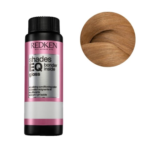 Coloration ton sur ton sans ammoniaque Shades EQ Gloss Bonder Inside 08GG Doré intense Redken 60ml