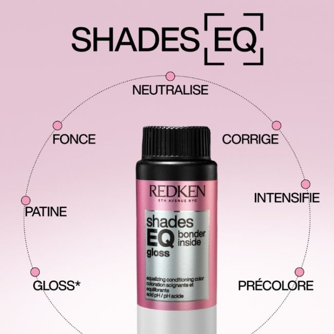 Coloration ton sur ton sans ammoniaque Shades EQ Gloss Bonder Inside 06AA Bonfire Redken 60ml