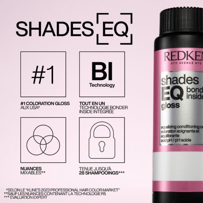 Coloration ton sur ton sans ammoniaque Shades EQ Gloss Bonder Inside 06AA Bonfire Redken 60ml