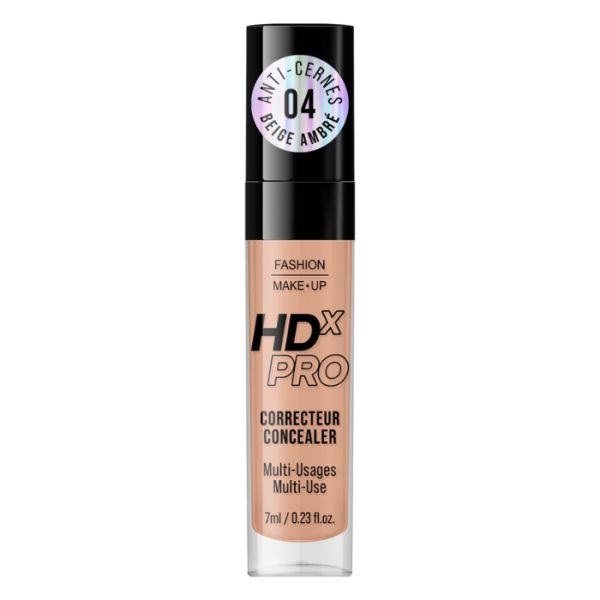 Correcteur HDX Pro Concealer 04 beige ambré Fashion Make Up 7ML