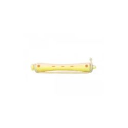Bigoudis Permanente rose/jaune (60x8mm) x12 Shophair