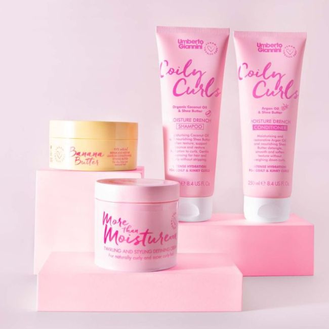 Crème coiffante hydratation intense Coily Curls Umberto Giannini 200Ml