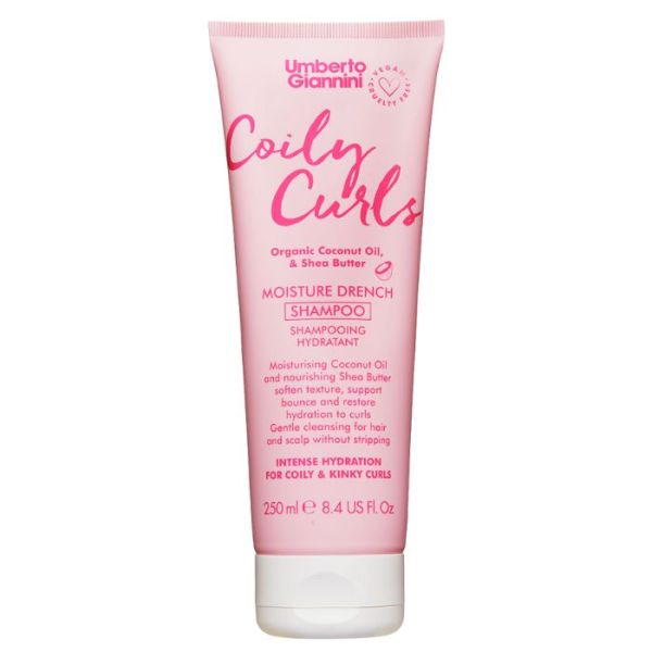 Shampooing hydratant sans sulfates Coily Curls Umberto Giannini 250ML